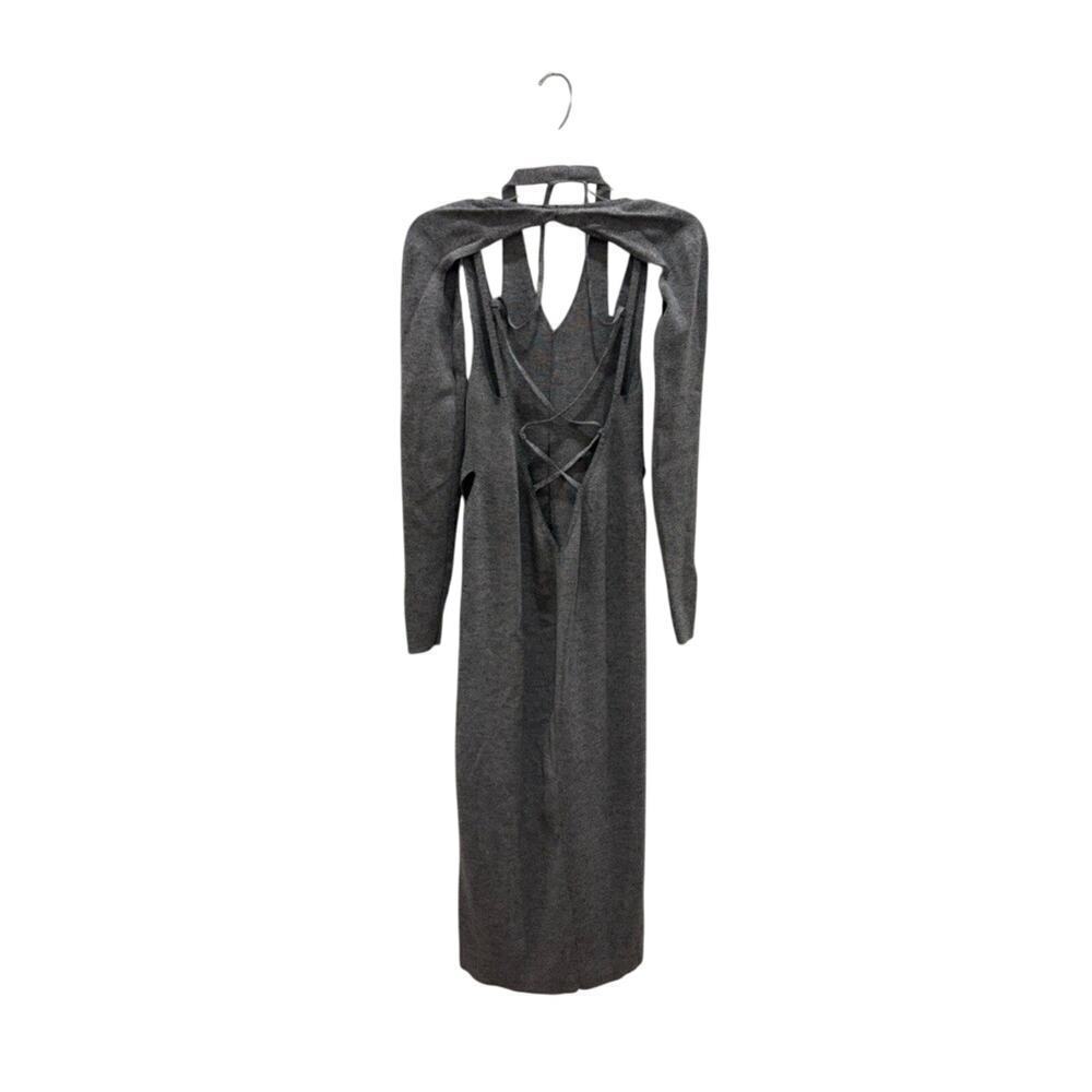 Dion Lee Wool Dress Ribbed Knit Bodycon Cutout Baddie Going Out Party Cut Out 8 - Picture 6 of 8